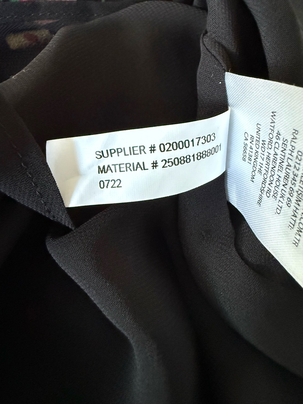 Lauren Ralph Lauren Floral Flutter Sleeve Fit & Flare Dress Black Size 12 NWT - Picture 10 of 11